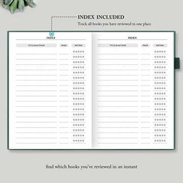 Elegant Reading Journal for Book Lovers - Track Your Progress