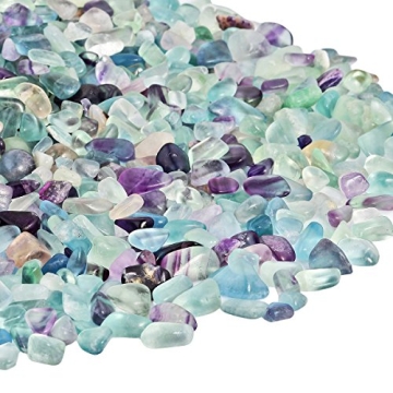 SUNYIK Fluorite Tumbled Chips for Crafts and Decor