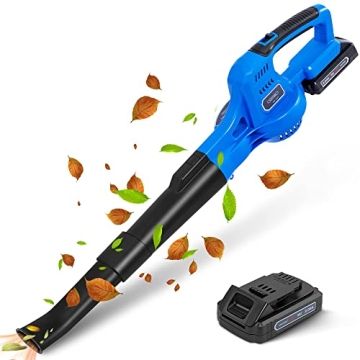 WISETOOL 20V Cordless Leaf Blower - Lightweight, Powerful, Rechargeable