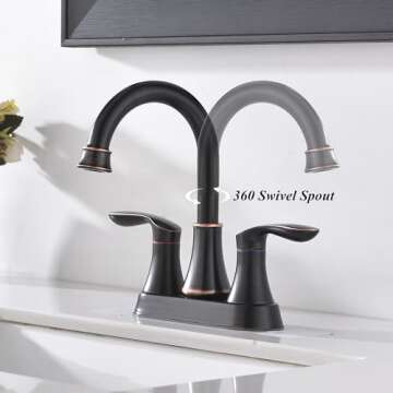 Modern Lead-Free Oil Rubbed Bronze Bathroom Faucet