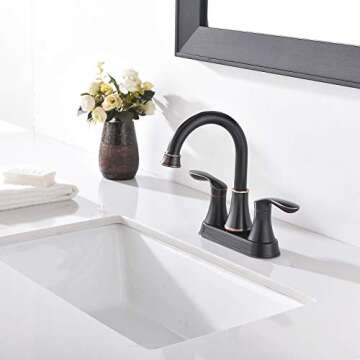 Modern Lead-Free Oil Rubbed Bronze Bathroom Faucet