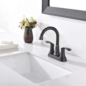 Modern Lead-Free Oil Rubbed Bronze Bathroom Faucet