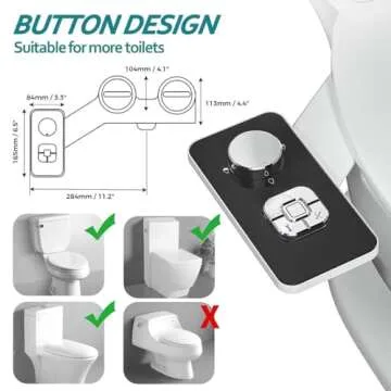 Affordable SAMODRA Bidet Attachment with Pressure Controls