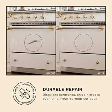 soto White Paint Touch Up, Appliance + Porcelain, High-Gloss Finish (No. 01 Perfect White) - 1.5 Ounces/45 Milliliters of Enamel + Bathtub Repair for Tub, Tile, Appliances, Interior/Exterior