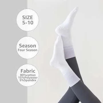 Ivyhouse Colorful Non Slip Pilates Yoga Socks for Women