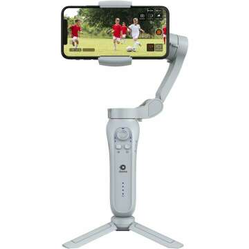 XbotGo AI Sports Gimbal, Auto Sports Gimbal Camera for Team Tracking, AI-Powered 3-Axis Gimbal Stabi...