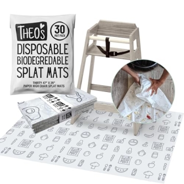 Biodegradable Disposable Splat Mats for Mess-Free Meals