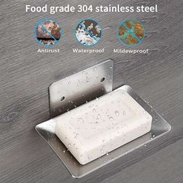 Mczxon Bar Soap Holder - Sleek & Durable Shower Soap Dish