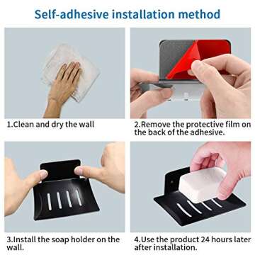 Mczxon Bar Soap Holder - Sleek & Durable Shower Soap Dish