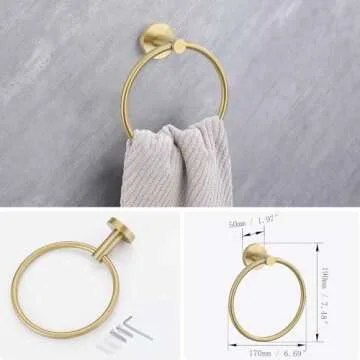 Lairuier 4-Piece Stainless Steel Bathroom Hardware Set