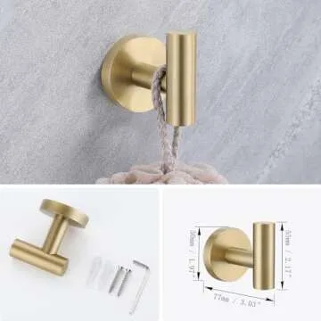 Lairuier 4-Piece Stainless Steel Bathroom Hardware Set
