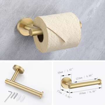 Lairuier 4-Piece Stainless Steel Bathroom Hardware Set