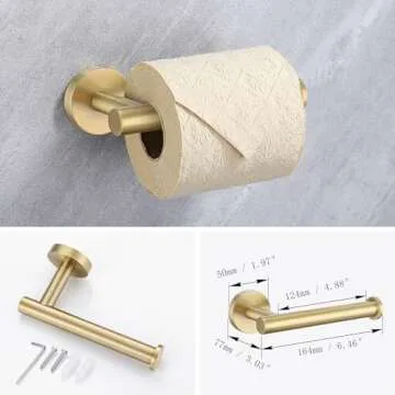 Lairuier 4-Piece Stainless Steel Bathroom Hardware Set