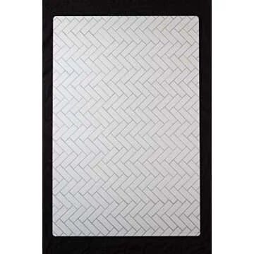 Bessie Bakes Chevron Tile Replicated Photography Backdrop 2 Feet Wide x 3 Feet Long 3 mm Thick