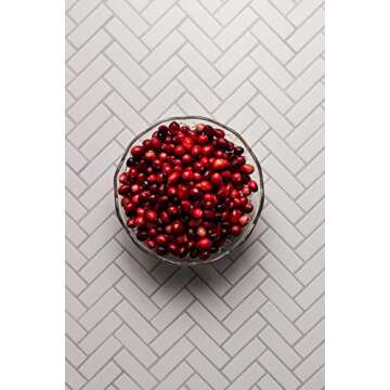 Bessie Bakes Chevron Tile Replicated Photography Backdrop 2 Feet Wide x 3 Feet Long 3 mm Thick