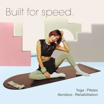 Bala Yoga Mat for Every Workout - Sage Non Slip Design