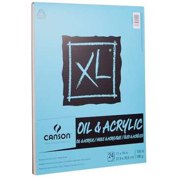 Canson XL Series Oil and Acrylic Paper - 11x14 in, 24 Sheets, 136lb/290g