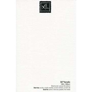 Canson XL Series Oil and Acrylic Paper - 11x14 in, 24 Sheets, 136lb/290g