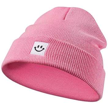 Paladoo Kids Beanie Hat for 3 4 5 6 7T Years Boys Girls Pink