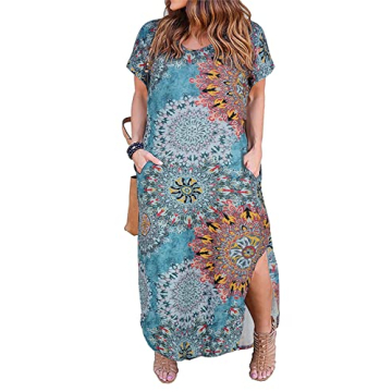 Nemidor Women's Casual Loose Pocket Long Dress Plus Size - Comfort & Style