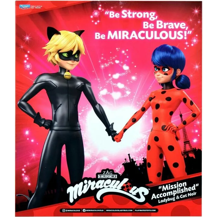 Miraculous Ladybug Doll Set - Ladybug & Cat Noir 2-Pack