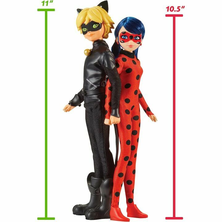 Miraculous Ladybug Doll Set - Ladybug & Cat Noir 2-Pack