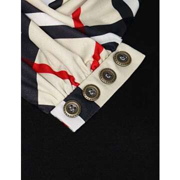 Ckuvysq Plaid Tunic Shirts for Women, Ladies Casual Slim Fit Crew Neck Blouse Raglan Long Sleeves Baseball Tee Buffalo Check Patchwork Tunic Tops Black XX-Large