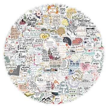 200 PCS Bible Verse Stickers - Inspirational Christian Scripture Décor