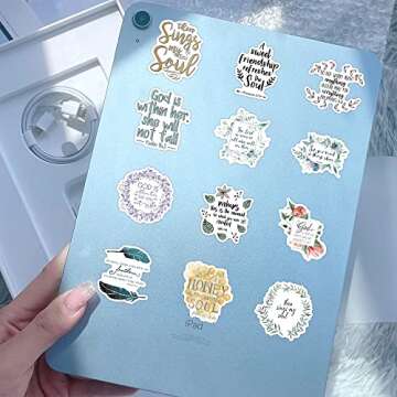200 PCS Bible Verse Stickers for Scrapbook & Journaling