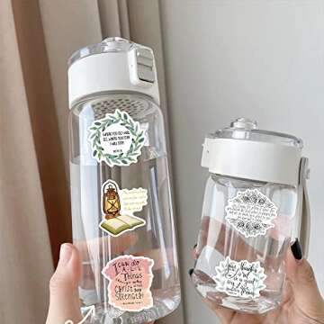 200 PCS Bible Verse Stickers for Scrapbook & Journaling