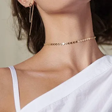 Stylish LOYATA Gold Coin Choker for Women