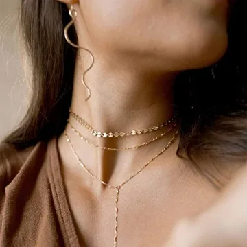 Stylish LOYATA Gold Coin Choker for Women