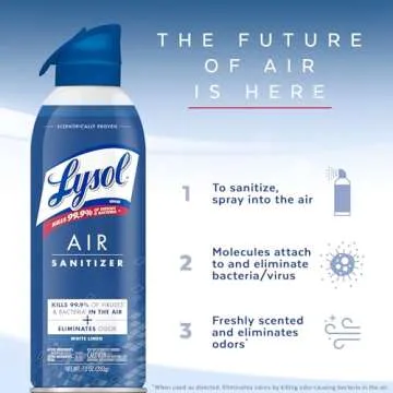 Lysol Air Sanitizer Spray for Odor Elimination in Homes