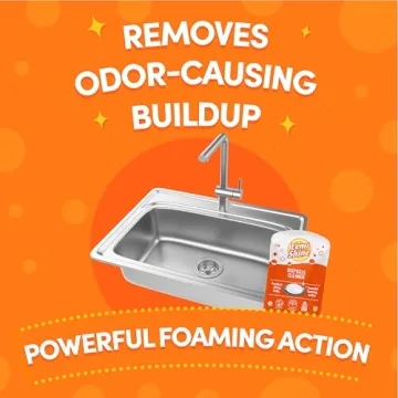 Lemi Shine Garbage Disposal Cleaner and Deodorizer Powered By Citric Acid | Foam Cleaner For Kitchen Garbage Disposal with a Natural, Fresh Lemon Scent (2 Count)