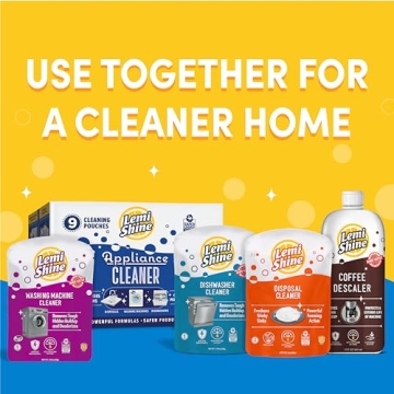 Lemi Shine Garbage Disposal Cleaner and Deodorizer Powered By Citric Acid | Foam Cleaner For Kitchen Garbage Disposal with a Natural, Fresh Lemon Scent (2 Count)