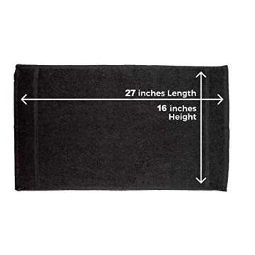 Bliss Casa Towels Salon Towels (24 Pack) 16 x 27 Inch Hand Towels Salon Towels, Hair, Gym, Spa (Black)