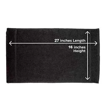 Bliss Casa Towels Salon Towels (24 Pack) 16 x 27 Inch Hand Towels Salon Towels, Hair, Gym, Spa (Black)