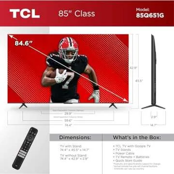 TCL 85-Inch Q65 QLED 4K UHD Smart TV with Dolby Vision