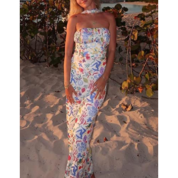 Sexy Floral Maxi Dress Summer Beach Essential
