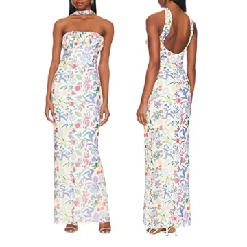 Sexy Floral Maxi Dress Summer Beach Essential
