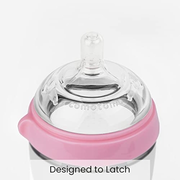 Comotomo Baby Bottle Pink 5 Ounce 2 Pack Breastfeeding Ease