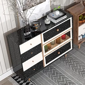 Livelynine Peel and Stick Black Contact Paper for Counters