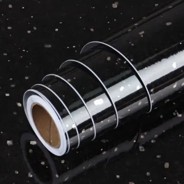 Livelynine Peel and Stick Black Contact Paper for Counters