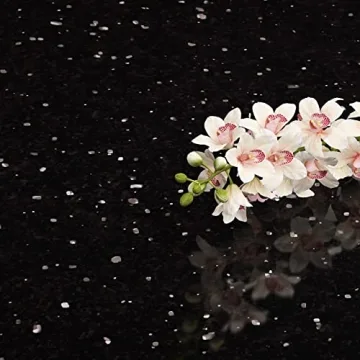 Livelynine Peel and Stick Black Contact Paper for Counters