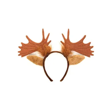 Moose Ears Costume Headband - Fun Velvet Accessory