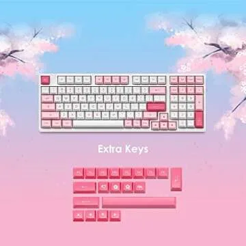 Akko Mechanical Keyboard Wireless 2.4G,3098B Prunus Lannesiana RGB Backlit Hotswap Gaming Keeb, Bluetooth/Wired with PBT Double-Shot Keycaps for Mac & Win & Tablet - CS Radiant Red Linear Switches …