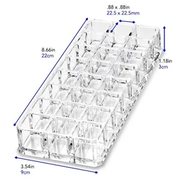 byAlegory Acrylic Lipstick & Gloss Organizer Set - 48 Spaces