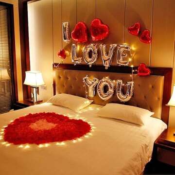 HongyiTime 1200 PCS Artificial Silk Rose Petals Decoration for Romantic Night, Wedding, Event, Party, Decoration, Decoration Wedding Party Color Red Rose Petals