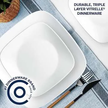 Corelle Vitrelle 6-Piece Plates Set - Elegant & Durable