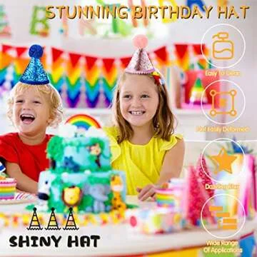 Cute 4 Pack Dog Birthday Hats for Pets Party Fun